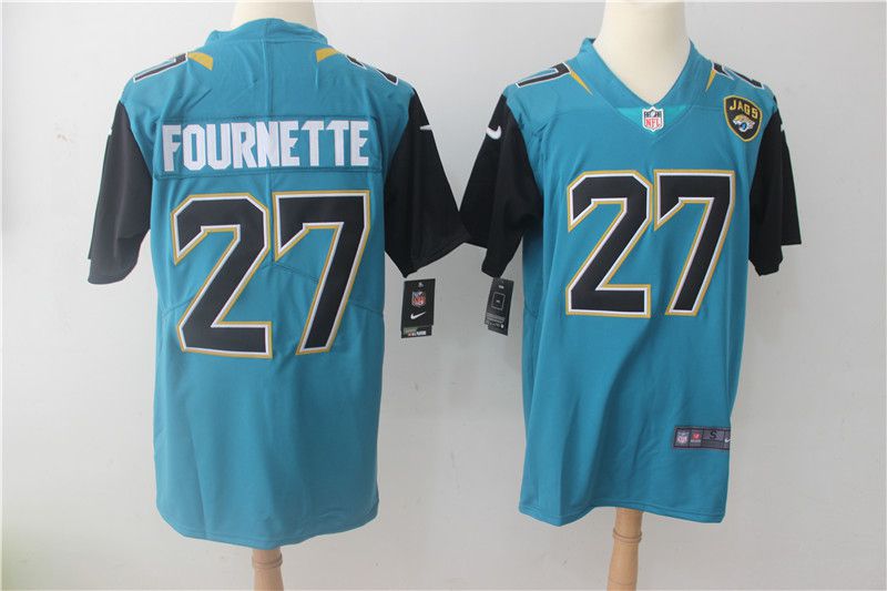 Men Jacksonville Jaguars 27 Fournette Green Nike Vapor Untouchable Limited NFL Jerseys